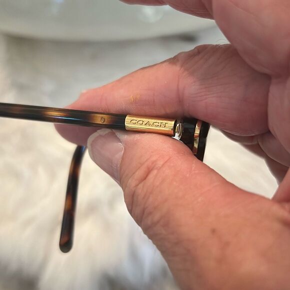 COACH Tortoise Shell Glasses W/ Case - Picture 3 of 8